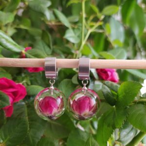 Růžová pecka v závěsu