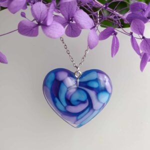 Modro-fialové srdíčko