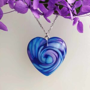 Modro-fialové srdce