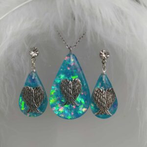 Mini andělská křídla v modrém