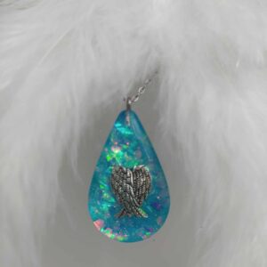 Mini andělská křídla v modré kapce