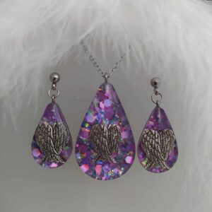 Mini andělská křídla ve fialovém