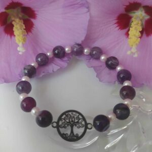 Achátový náramek se stromem života